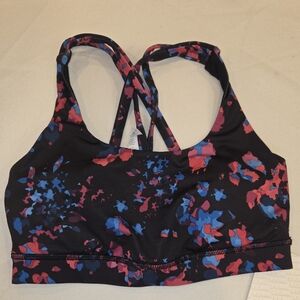 NWT lululemon athletica Women's Floral Sports Bra - Black, Blue, Pink